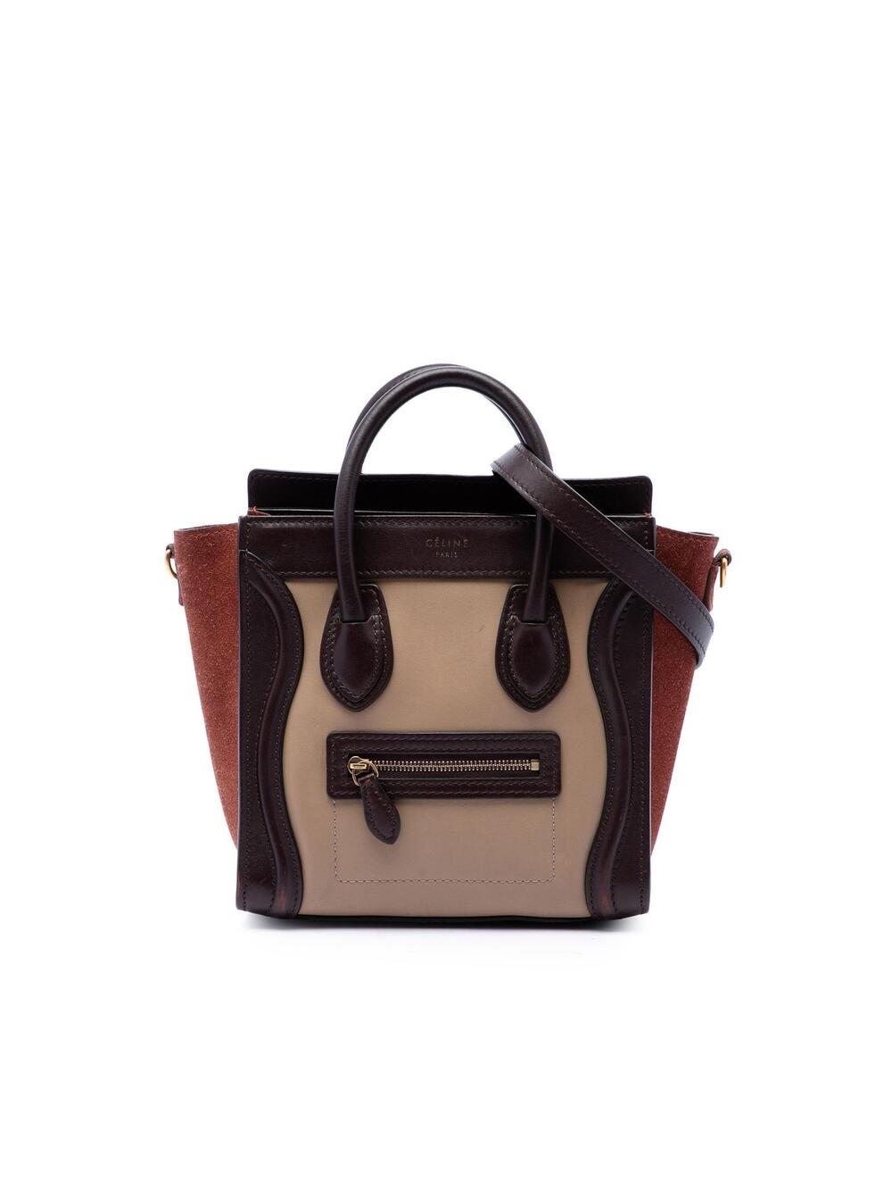 Celine Nano Tricolor Calfskin And Suede #369882C85B